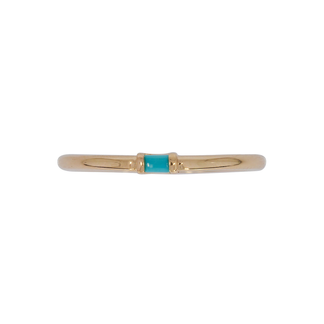 RAA01545. 14K Solid Yellow Gold Solo Baguette Ring