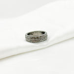 Load image into Gallery viewer, DE031. Diamond Black Rhodium Sterling Silver Ring
