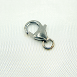 Load image into Gallery viewer, Black Rhodium 925 Sterling Silver  10mm Trigger Clasps. BRTC2

