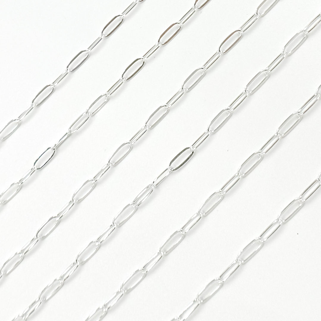 1606FSS. Sterling Silver Flat Paperclip Chain