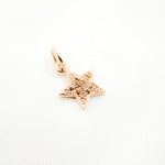 Load image into Gallery viewer, DC396. Diamond Sterling Silver Star Charm
