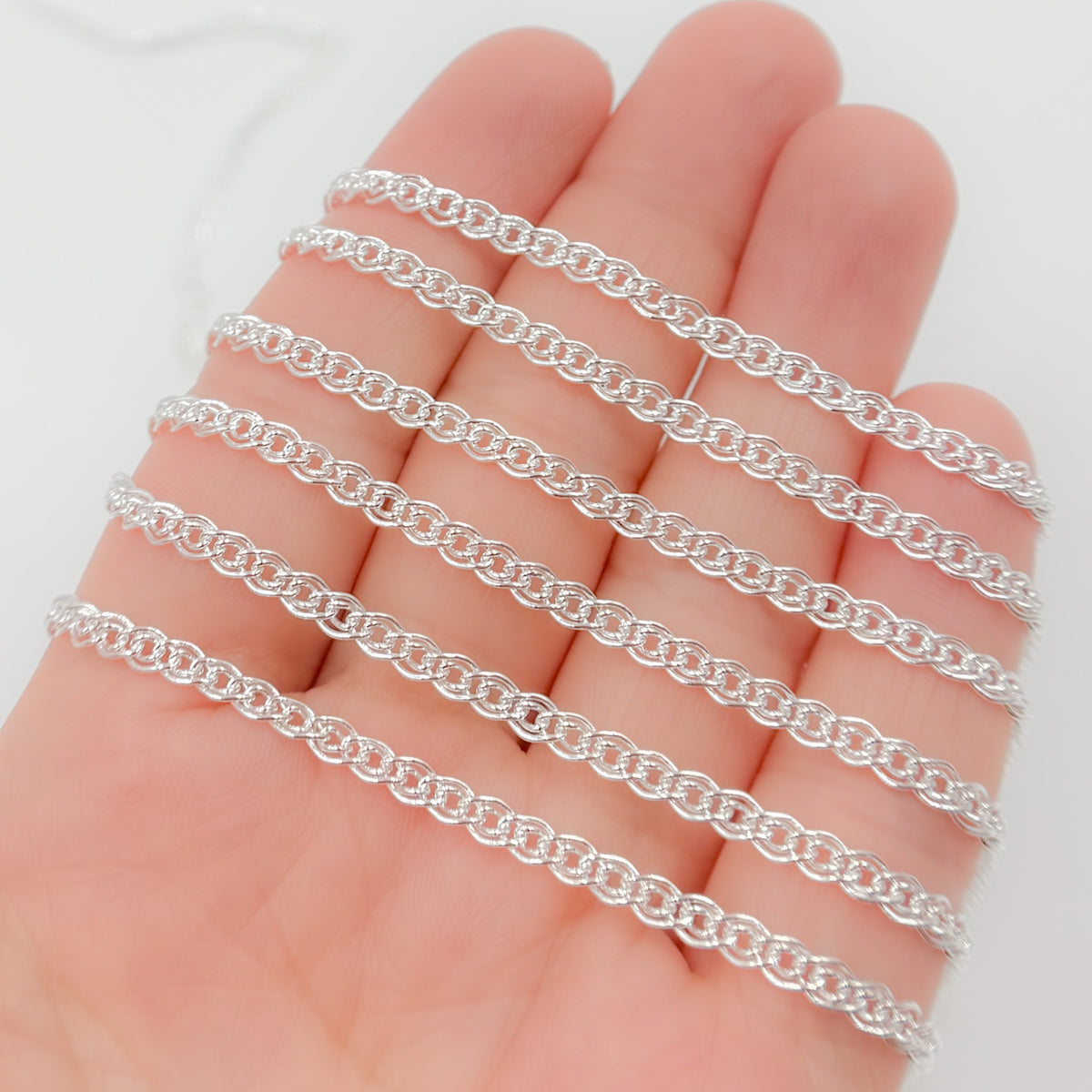 Sterling Silver Double Curb