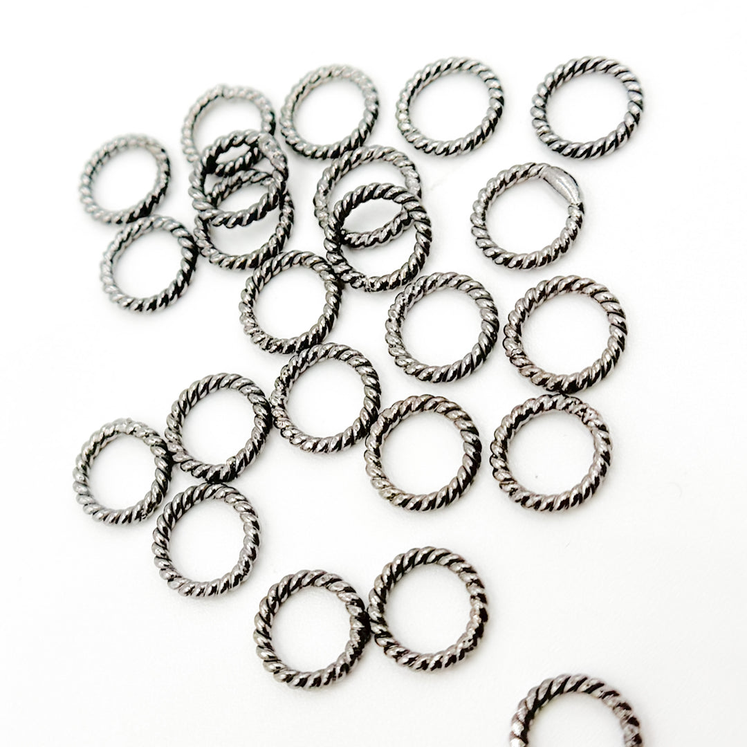 TRBR1. 6MM Close Gold Plated Twisted Jump Ring