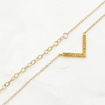 Load image into Gallery viewer, 14K Solid Gold Diamond Necklace. NFC71424
