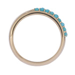 Load image into Gallery viewer, RAZ02826TQ. 14k Solid Gold Turquoise Fancy Ring