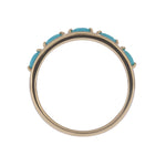 Load image into Gallery viewer, CR97432TQ4X2. 14k Solid Gold Turquoise Fancy Ring