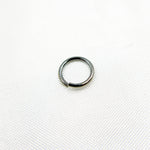 Load image into Gallery viewer, MFT080DE7BR. Black Rhodium 925 Sterling Silver Open Jump ring 20 Gauge 7mm.
