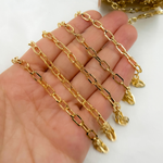 Load image into Gallery viewer, Gold Plated 925 Sterling Silver Diamond Cut Cable Link Chain