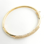 Load image into Gallery viewer, 14K Solid Gold Diamonds Bangle. KG86
