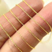 Solid Gold Cable Chain