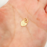 Load image into Gallery viewer, 14K Solid Gold Diamond Heart Charm. GDP447
