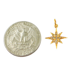 Load image into Gallery viewer, GDP169. 14K Solid Gold Diamond Star Charm
