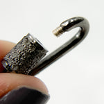 Load image into Gallery viewer, DC662. Diamond &amp; Sterling Silver Oval Carabiner Clasp
