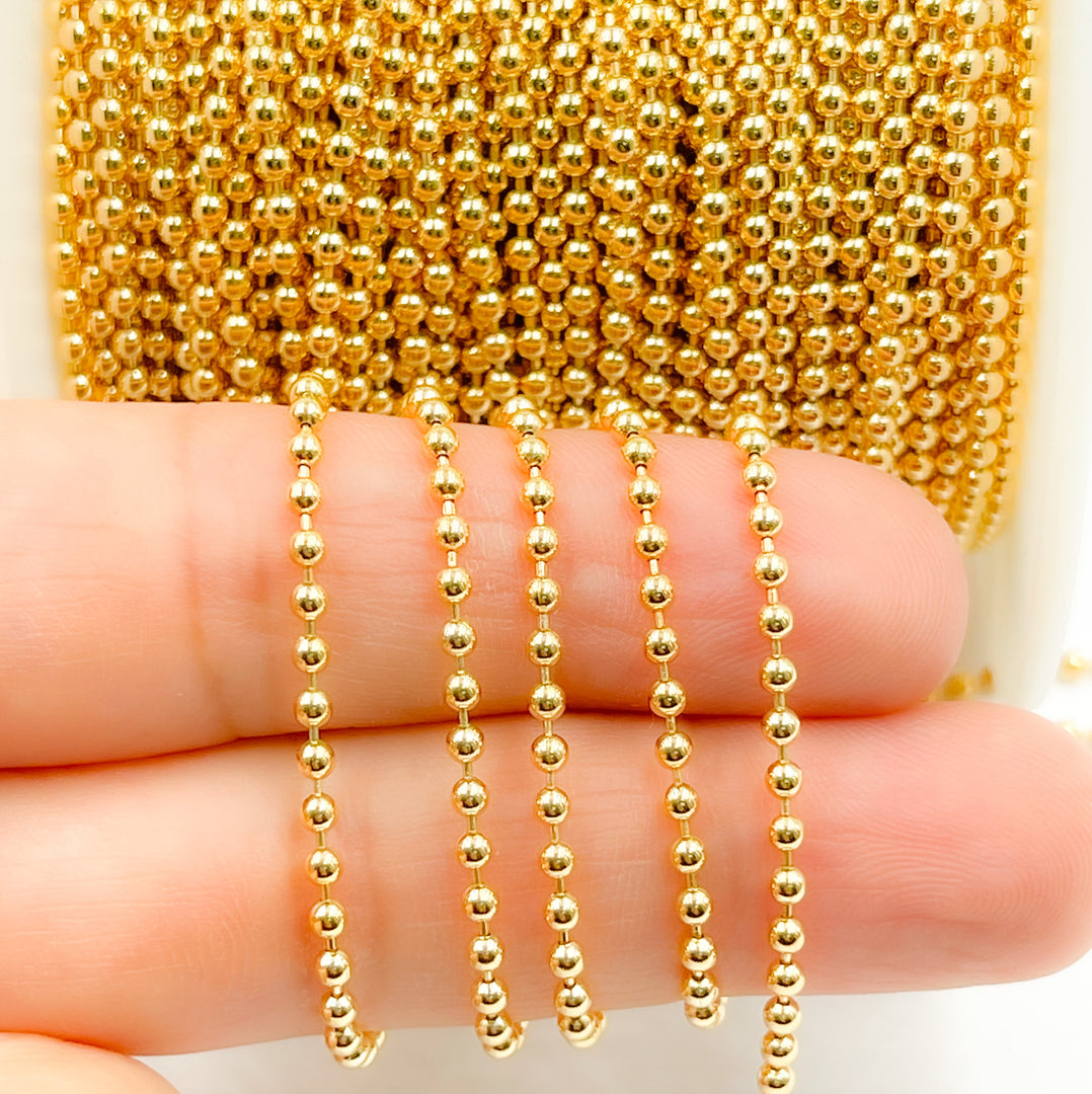 2.0MMBC. 14K Gold Filled Ball Chain