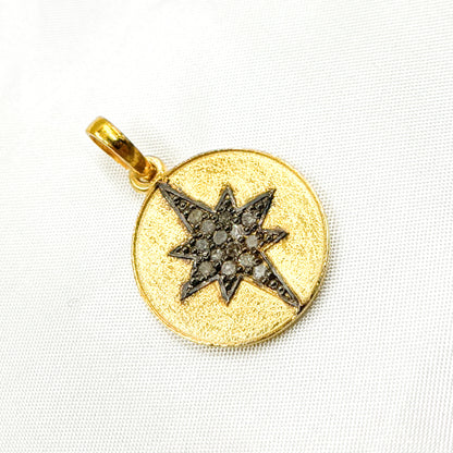 DP287. Diamond Round Star Pendant