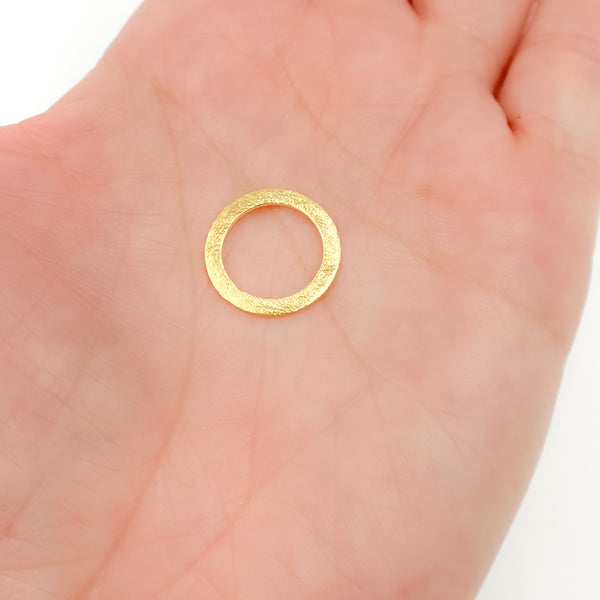 Gold Plated Sterling Silver Ring Connector
