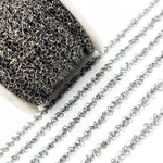 Load image into Gallery viewer, V109BR. Black Rhodium Sterling Silver Dangle Chain

