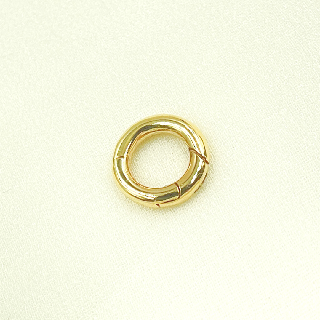 14k Solid Gold Round Clasp. CHM056_15_14K
