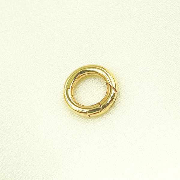 14k Solid Gold Round Clasp. CHM056_15_14K