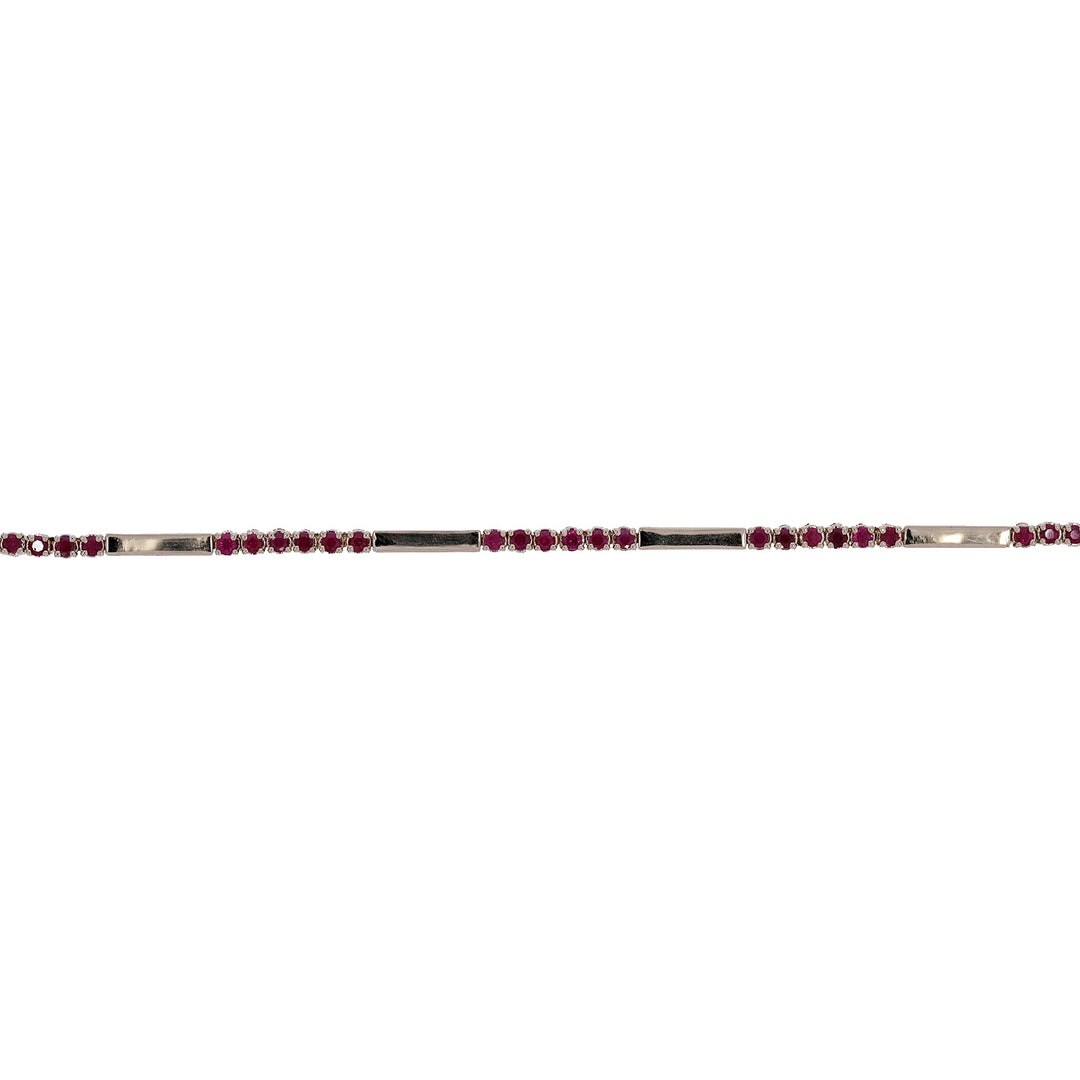 BFZ61295. 14K Solid Gold Gemstone Bar Bracelets