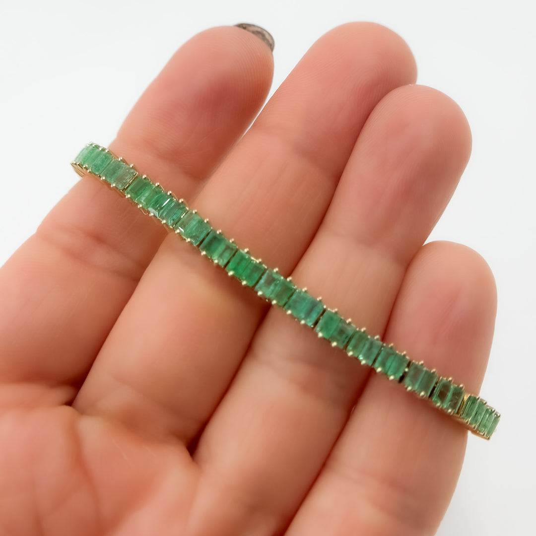 BFZ60865. 14K Solid Gold Gemstone Bracelet