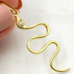 Load image into Gallery viewer, DP698. Diamond Sterling Silver Snake Pendant
