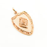 Load image into Gallery viewer, DP250. Diamond &amp; Sterling Silver Shield Shape Pendant
