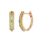 Load image into Gallery viewer, EHZ57298. 14K Solid Yellow Gold Hoop Earrings