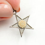 Load image into Gallery viewer, DP773. Diamond Sterling Silver Star Pendant
