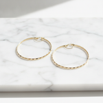 Load image into Gallery viewer, GER106. 14K Gold Twisted Hoop Earrings
