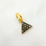 Load image into Gallery viewer, DC256. Diamond Sterling Silver Triangle Mini Charm
