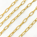 Load image into Gallery viewer, Gold Plated Matt 925 Sterling Silver Oval Link Chains
