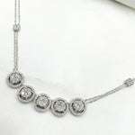 Load image into Gallery viewer, 14K Solid White Gold Diamond Necklace. NK112603
