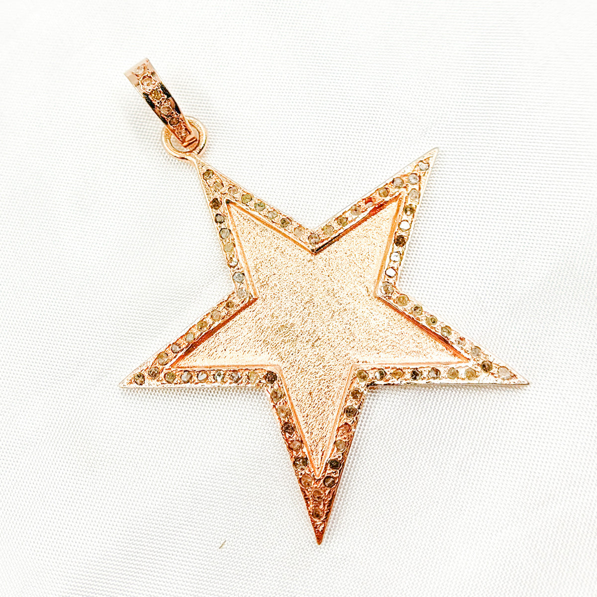 DP363. Diamond Sterling Silver Star Pendant