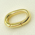 Load image into Gallery viewer, Gold Plated 925 Sterling Silver Oval Clasp. Size 14x8mm. 694
