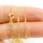 Load image into Gallery viewer, 14K Solid Gold Round Link Necklace. 050R01T5
