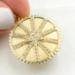 Load image into Gallery viewer, DP765. Diamond Sterling Silver Round Star Pendant
