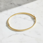 Load image into Gallery viewer, Bangle24. 14K Solid Gold Bangle Flat Bracelet