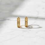 Load image into Gallery viewer, EHC57404. 14K Solid Gold Diamond Round Hoop