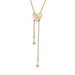 Load image into Gallery viewer, NFB71826. 14K Solid Gold Diamond and Gemstone Heart Necklace
