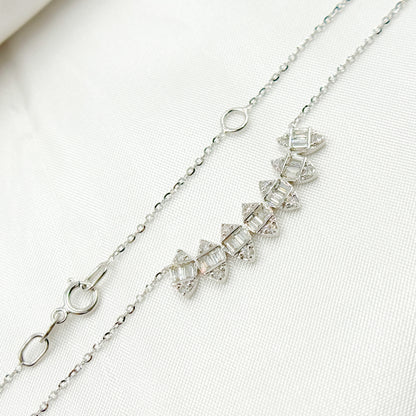 NT403015. 14K Solid Gold Diamond Necklace