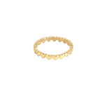 Load image into Gallery viewer, 14k Solid Gold Hearts Band Ring. RFZ01544
