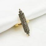 Load image into Gallery viewer, DR07. Diamond Sterling Silver Statement Ring
