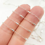 Load image into Gallery viewer, 1203SS. Sterling Silver Tube Satellite Chain
