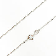 Sterling Silver Flat Round Link Necklace