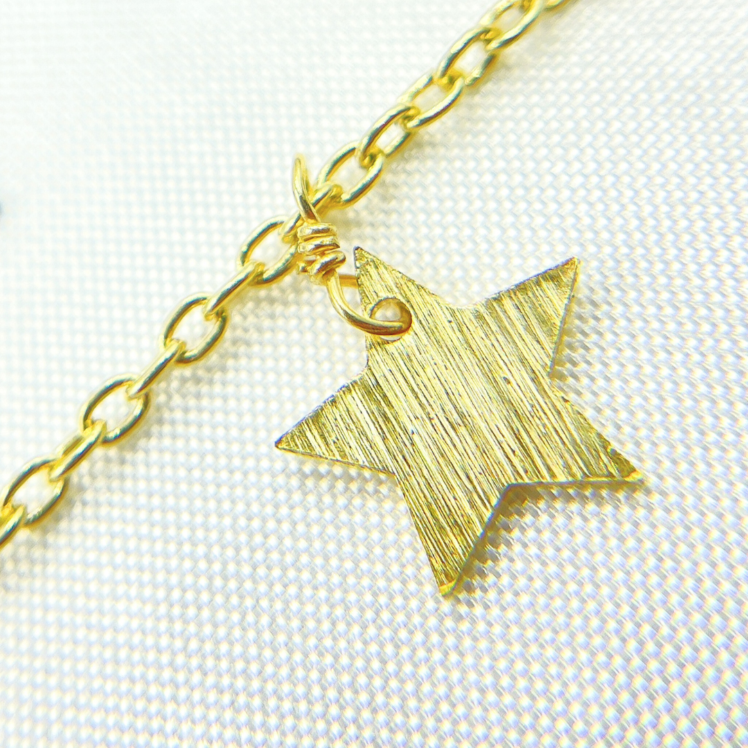 305ST. Star Shape Dangle Wire Chain
