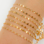 Load image into Gallery viewer, V299GF. 14k Gold Filled Diamond Cut Marina Link Chain