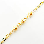 Load image into Gallery viewer, 025R03BLS7. 14K Solid Yellow Gold Satellite Necklace