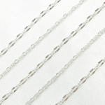 Load image into Gallery viewer, 925 Sterling Silver Oval Diamond Cut Link Chain. X37SS
