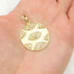 Load image into Gallery viewer, DP827A. Diamond Sterling Silver Round Eye Enamel Pendant
